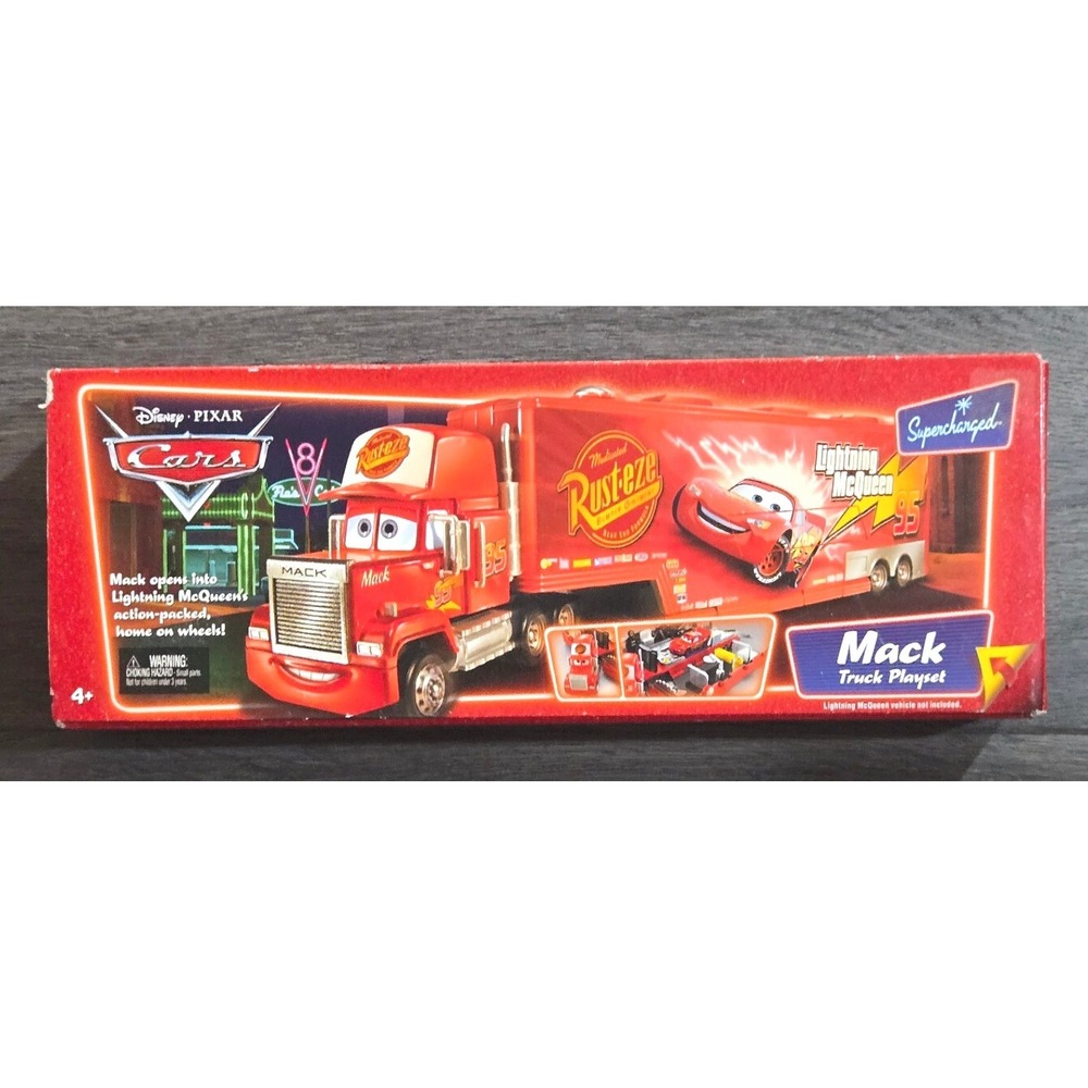 Disney Pixar Cars Supercharged Mack Truck Playset Mattel L4069